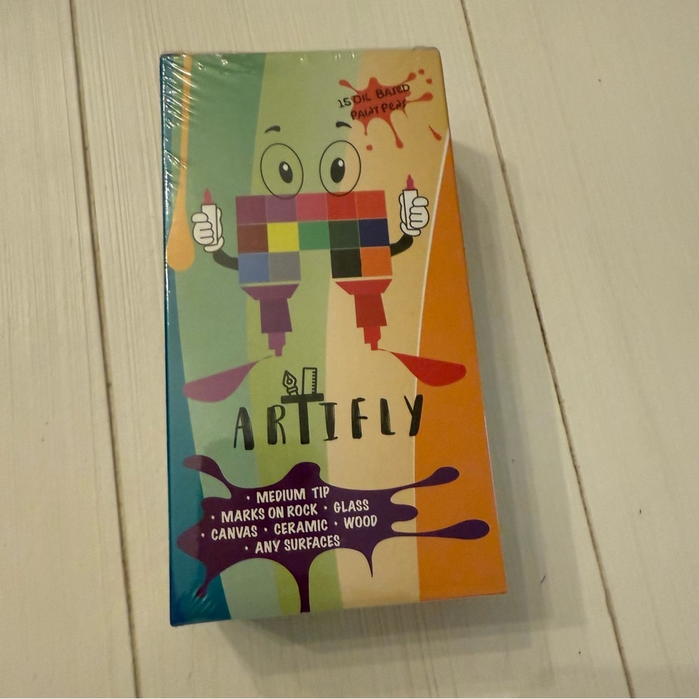 Artify Medium Tip Paint Pens - 15 Colors Oil Based Paint Pens NEW